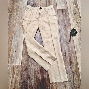 #6)  will Smith 100 % Linen light-tan pants great condition.